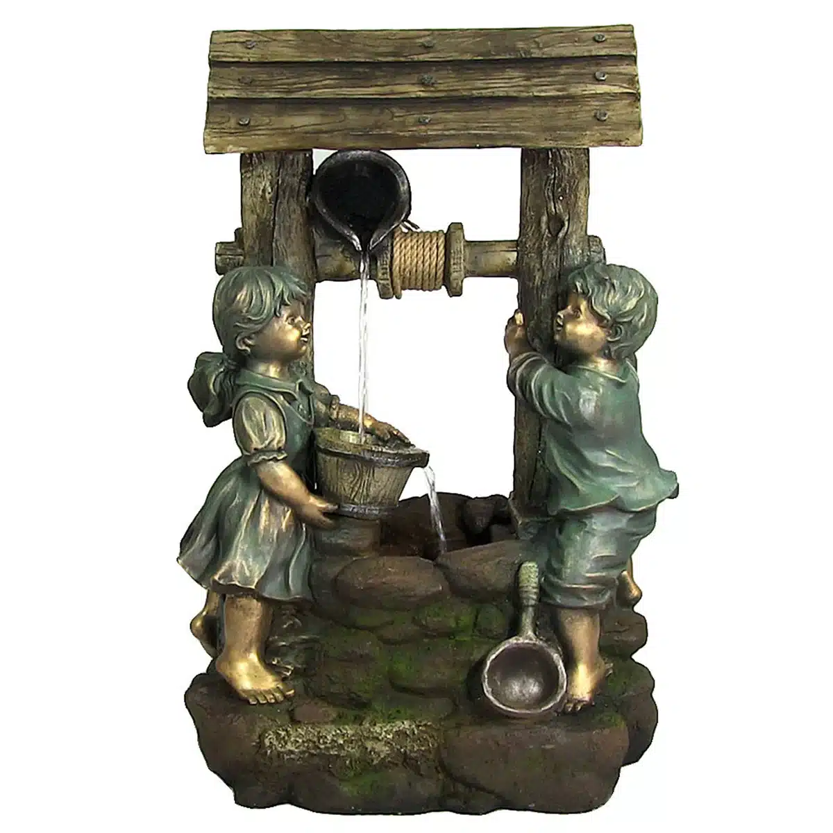 Children at the Well Outdoor Water Fountain with LED Light