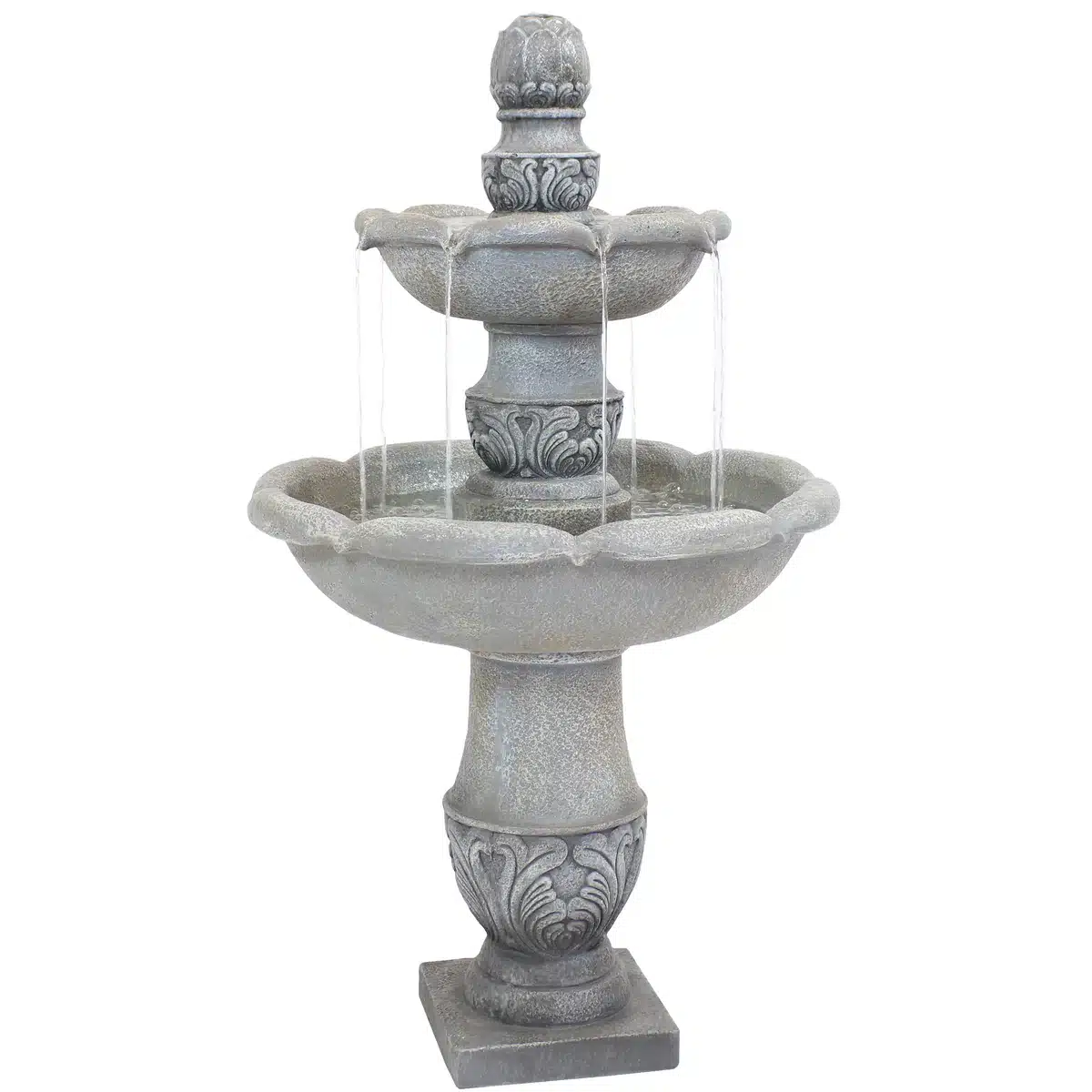 2-Tier Outdoor Water Fountain – French Garden Design