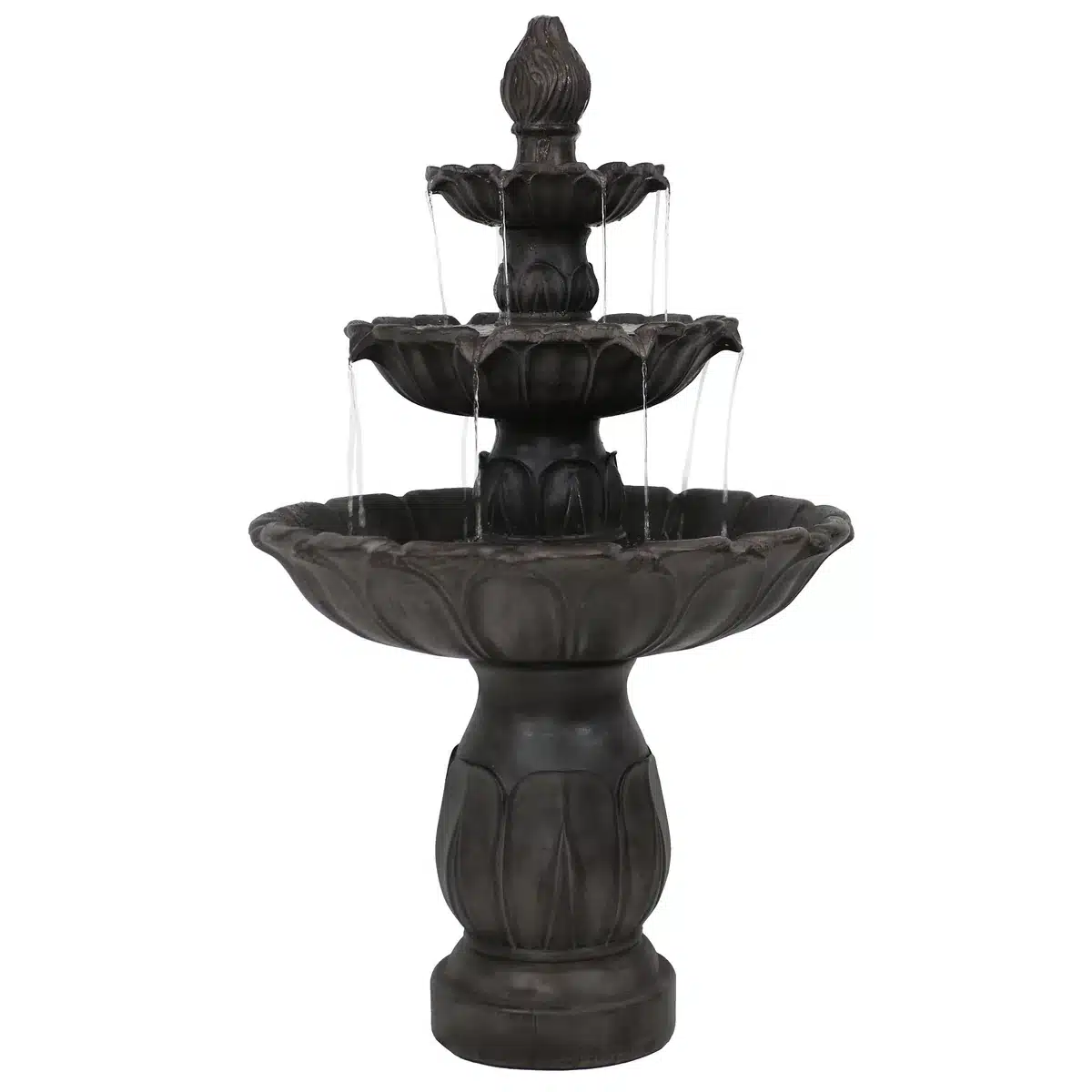 Classic Tulip 3-Tier Outdoor Water Fountain