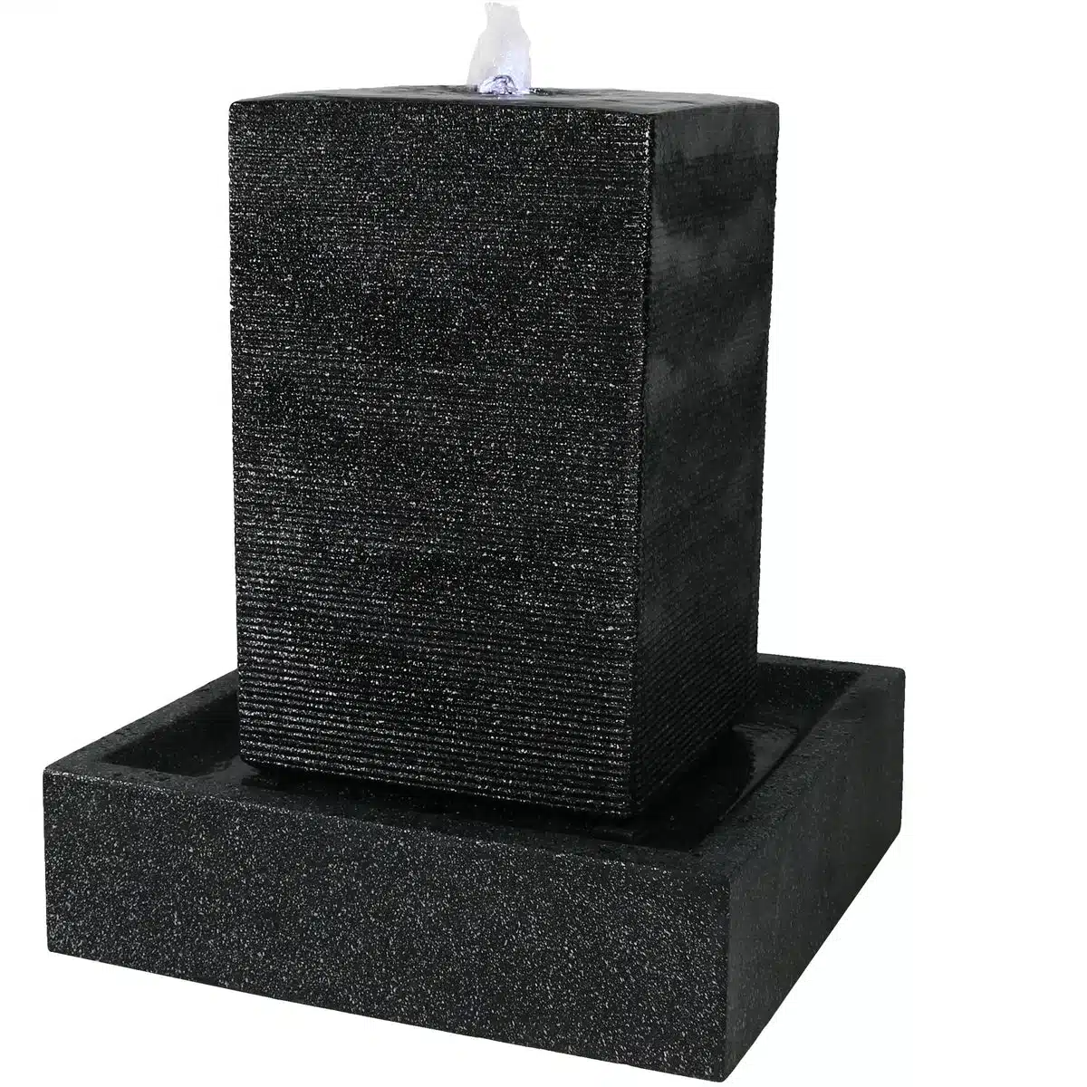 Large Pillar Outdoor Water Fountain with LED Lights (1)