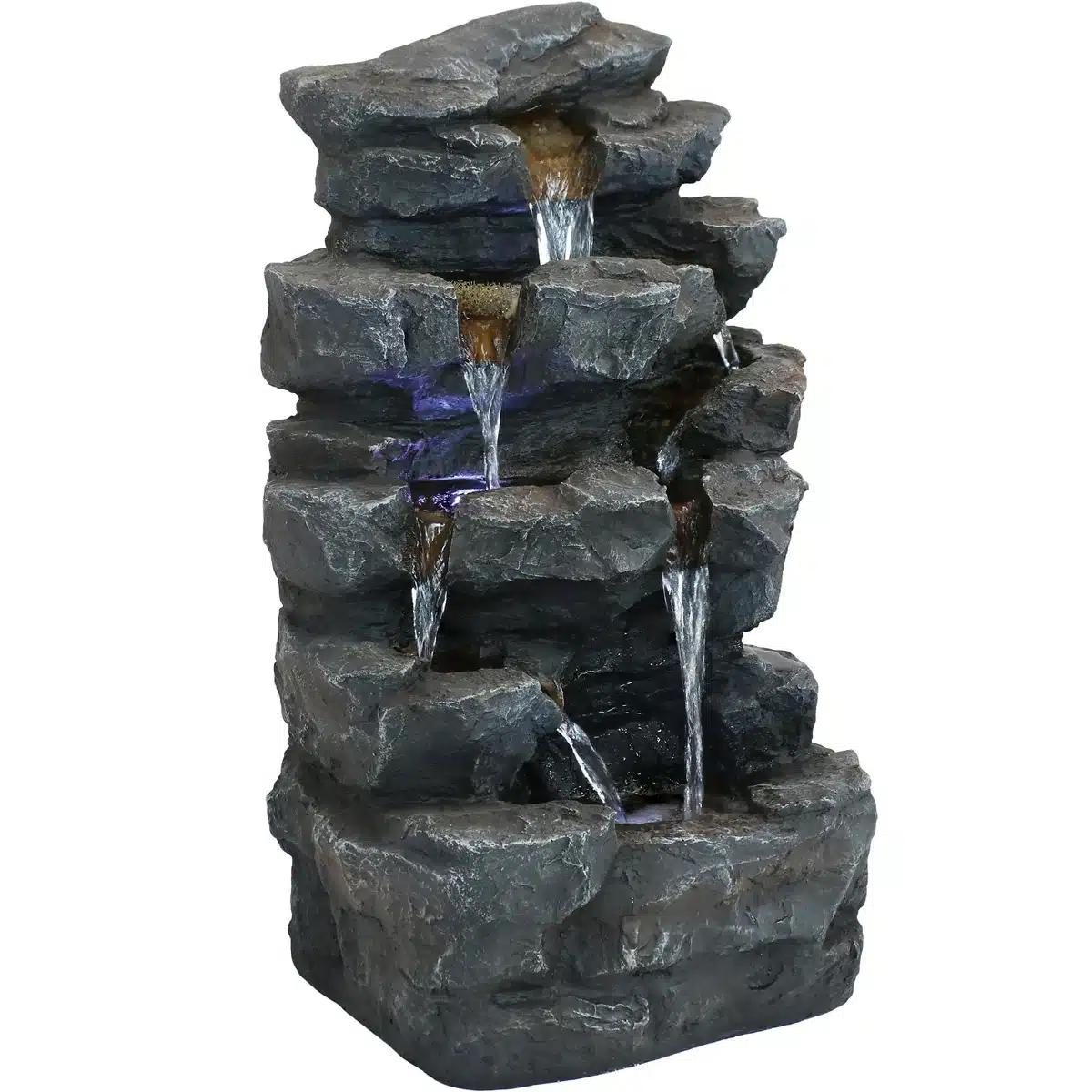 Grotto Falls Water Fountain with LED Lights